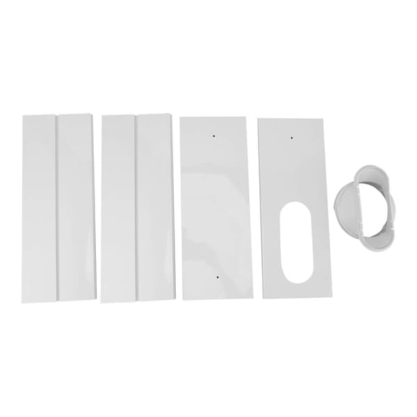 Universal Justerbart Vinduesudluftningssæt til Aircondition, PVC, 4 Plader, Nem Installation, til 140 cm Vindue