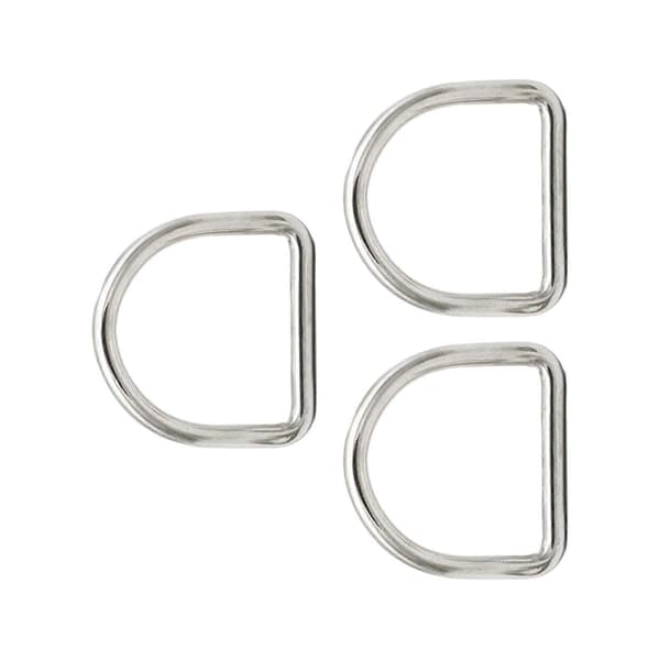 Hestesko Spenner Maskinvare Tilbehør Erstatning Rustfritt Stål D-ringer for 2.5cmx2cm