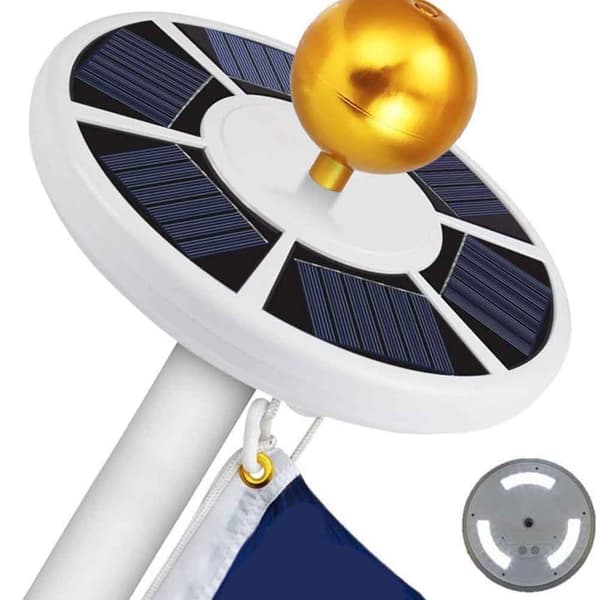 42 LED Solar Flagstangslys, Vandtæt, til Udendørs Flagstangstop