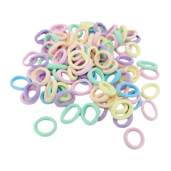 6x100 stk. Hårstrikker for kvinner, elastiske hårstrikker for tykt hår 5 Pcs