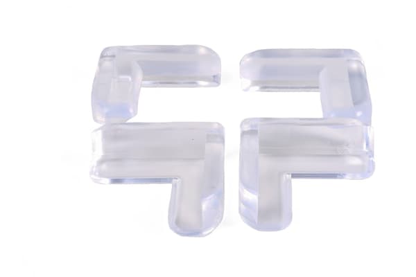 Hörnskydd 4-pack 90°, Babysäkerhetskantskydd, Självhäftande, Möbler
