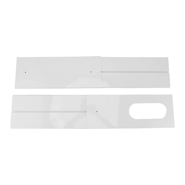 Universal Justerbart Vinduesudluftningssæt til Aircondition, PVC, 4 Plader, Nem Installation, til 140 cm Vindue