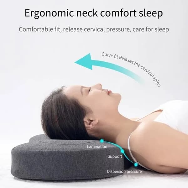 Memory Foam-kudde för sidosovare, ergonomisk, smärtlindring, sovkomfort