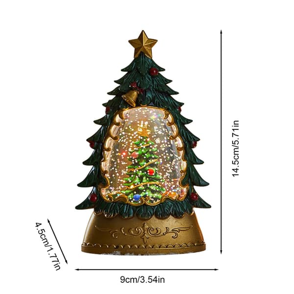 Jule-snekuglelygte, lysende snemandsdekoration, batteridrevet, vinter-julepynt Christmas Tree