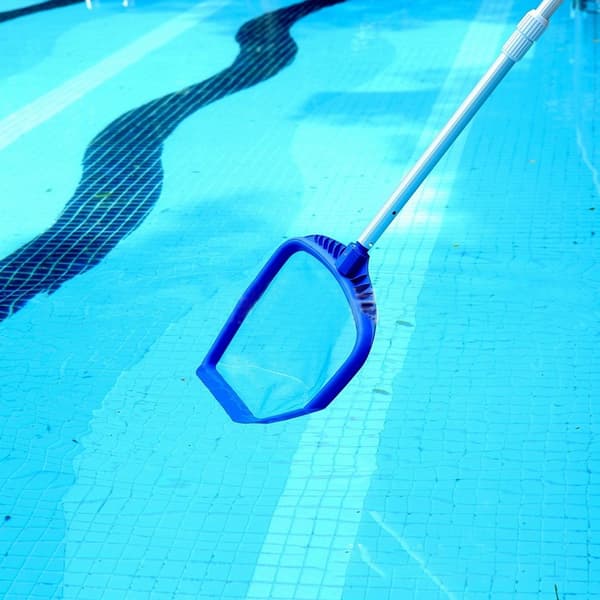 Robust plastikramme poolbladnet, swimmingpool rengøringsnet, pooltilbehør