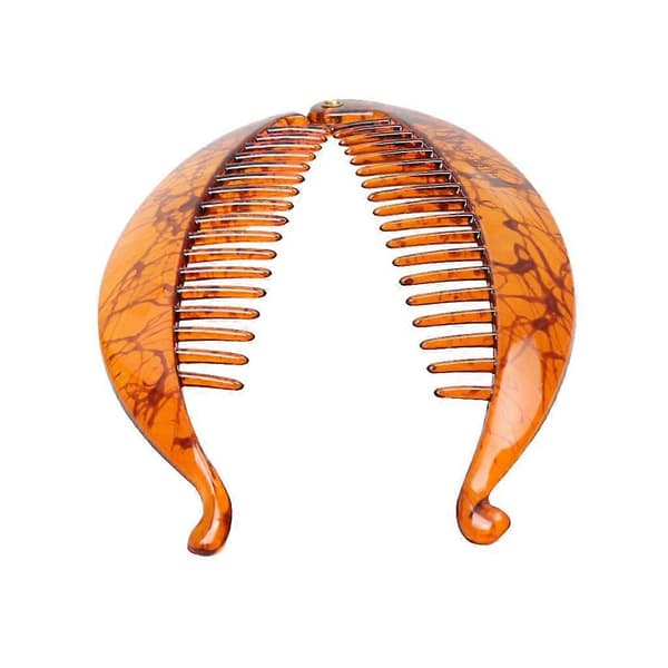Multi-farvet Hårklemme Hale Kam Hårspænder Grips Klemme Dame Tilbehør Deep Brown String