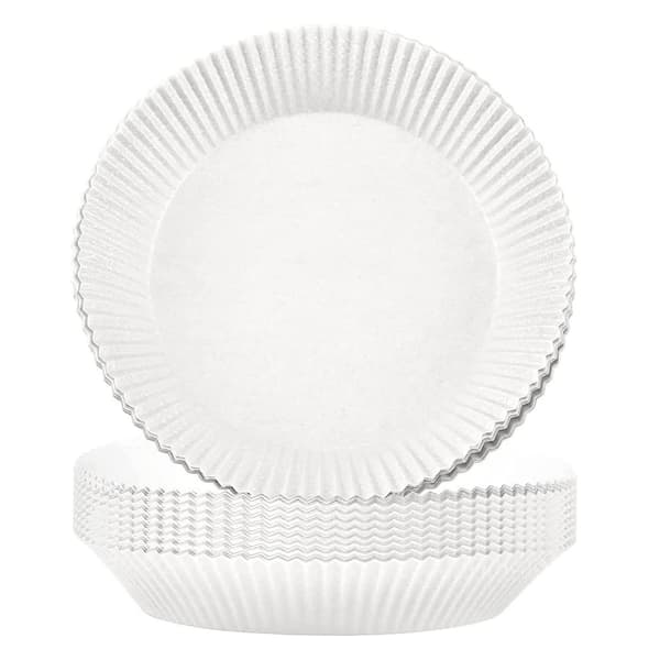 Engångspappersfoder för Air Fryer, 100-pack, Non-Stick, 220°C Värmebeständig, Bakplåtspapper