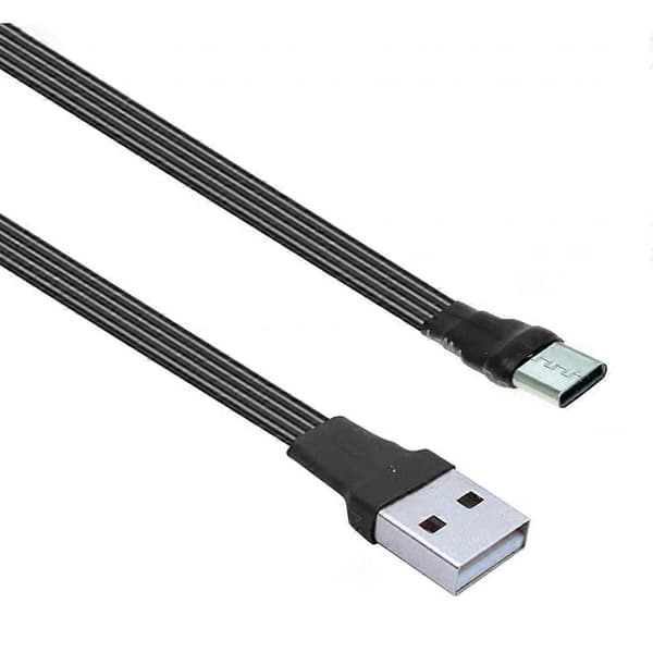 Flate rettvinklede USB til Type C-adaptere dataoverføringskabel 480 Mbps ladeledning for små bærbare datamaskiner