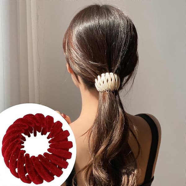 Elastikker Frisure Must-Haves Holder Knold Hårnåle Piger Red