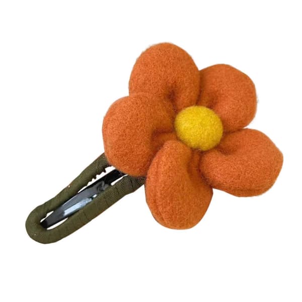 Efterår Vinter Stor Blomst Hårklemmer Elegante Hårspænder Kvinder Piger