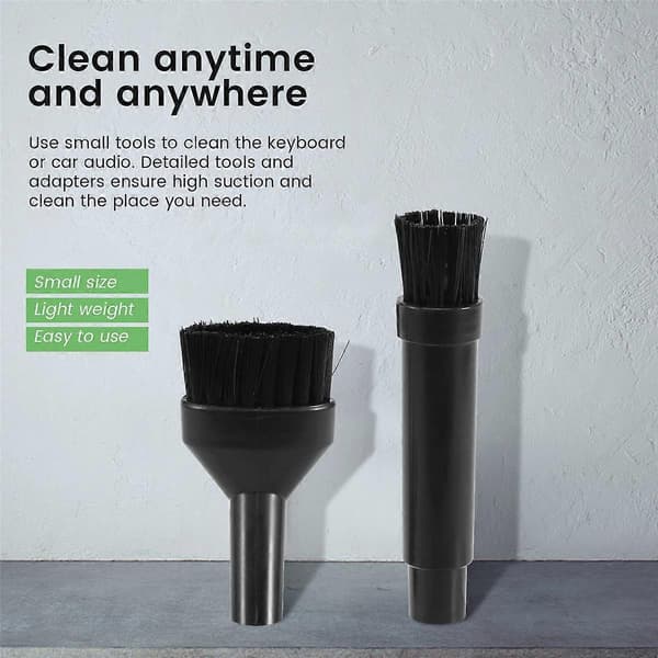 Mini Mikroverktygsfäste Set Passar ALLA Dammsugare Black