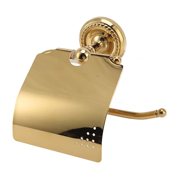 Veggmontert papirhåndkleholder, messing rustfritt stål, tørkerullholder for baderom