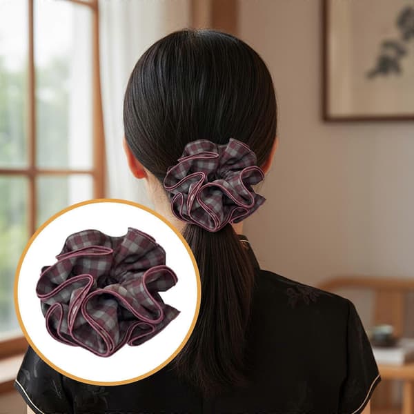 Hår Scrunchie Elegant Scrunchy Mode Hårband för Dam Dansfest Flickor
