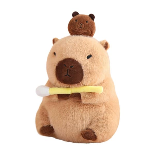 Pehmolelu Kapybara-nukke, sarjakuva pehmoeläin, söpö kapybara-pehmolelu 30cm