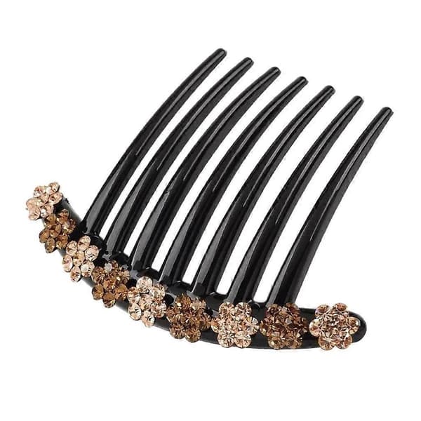 Glitrende hårkamclips til elegante opsætninger og knolde i guld 6 Pcs