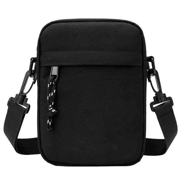 Crossbody-telefontaske til mænd, let, kompakt, sort