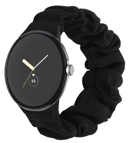 Klockarmband för Google Pixel 2, Svart, Polyester, Mjukt Andningsbart, Enkel Installation