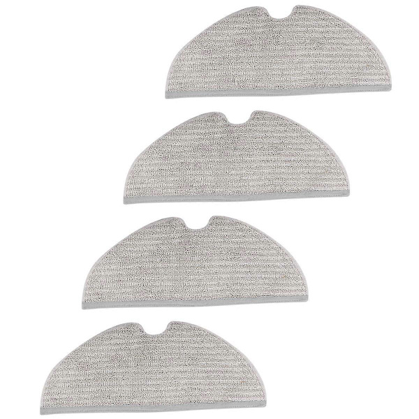 Moppdynor 4-pack Mikrofibermoppduk för Roborock S6 Pure S6 MaxV S5 Max S5 Robotdammsugare M