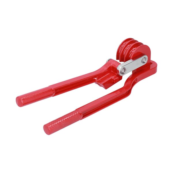 3-spårs manuell rörbockare, aluminiumlegering, 0-180° metrisk, för koppar aluminium metallrör