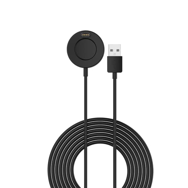 USB-oplader til Garmin Fenix 8/7/6/5 Smartwatch, 1m, Sort