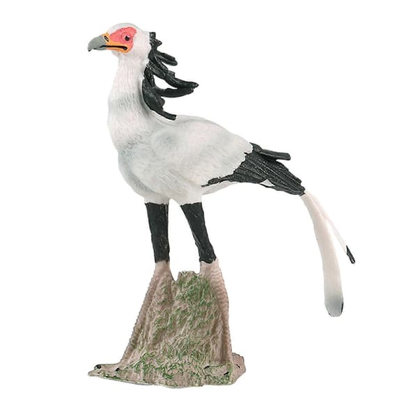 Sekretærfuglfigurer for barn og arrangementer 4 Pcs