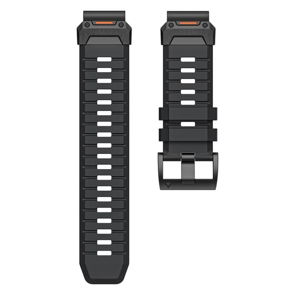 Urrem til Garmin Fenix 3/5/5X/6X/7X, 26mm, Sort, Fluoroelastomer, Justerbar