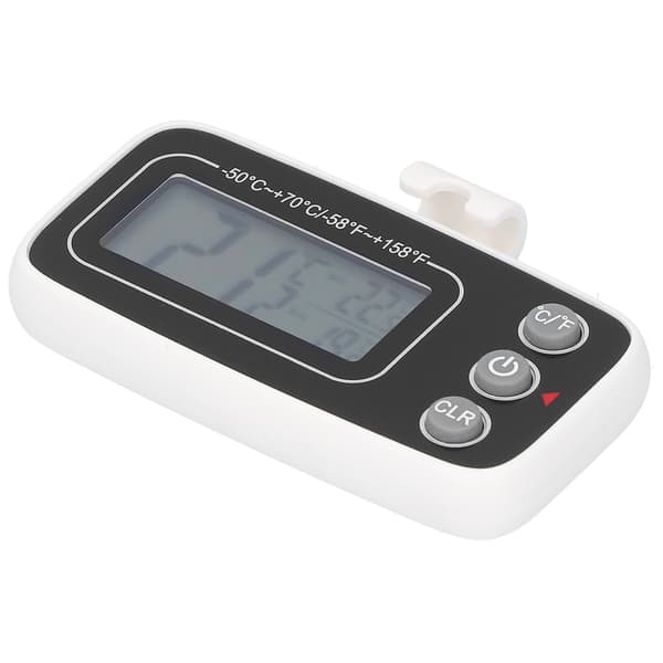 Mini kjøleskapstermometer, vanntett med temperaturminnefunksjon