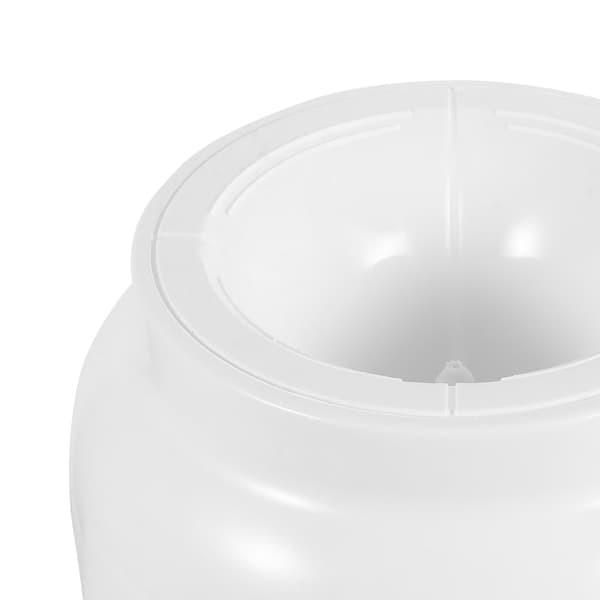 Mini bord-vanddispenser til flaskevand, hvid plast, kompakt bordmodel