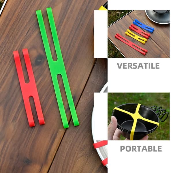 Silikone-madkasseremme, assorterede farver, 12-pak, elastiske H-formede bånd til beholdere