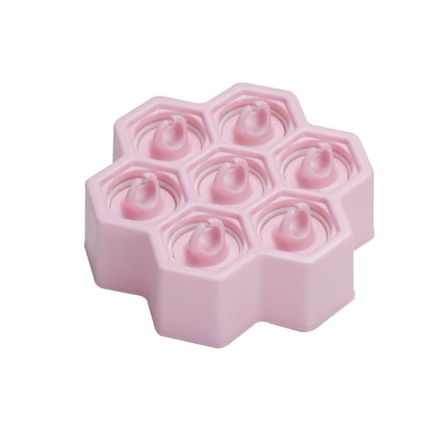 Honeycomb Silikone Ispindeform, DIY Isform, Blød Gel, Pink