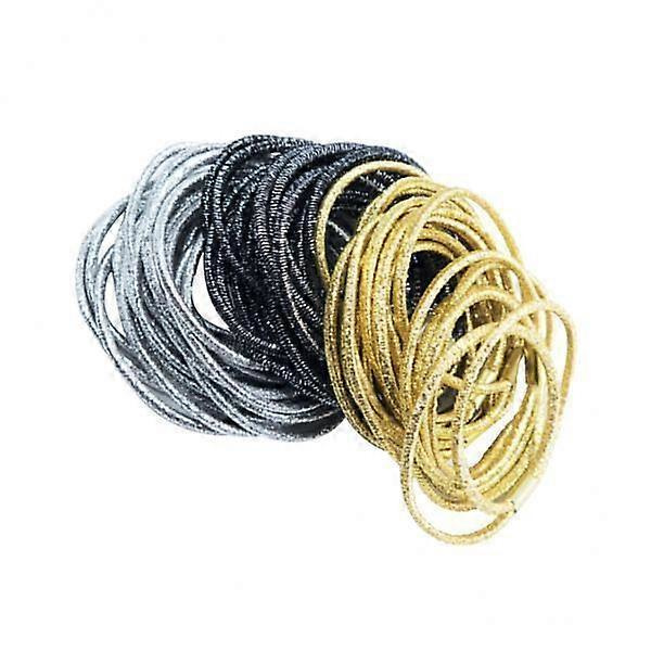 2x 30 st Kvinnor Paljetter Hår Elastiska Hårgummiband