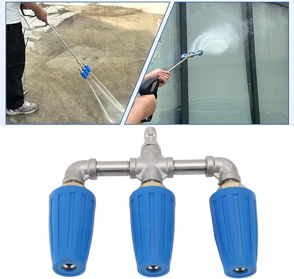 Trippel Turbo Roterande Munstycke, 1/4 Tum Snabbkoppling, 4000 PSI för Högtryckstvätt