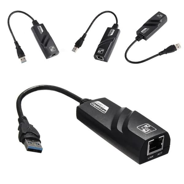 USB 3.0 Ethernet-adapter, Gigabit RJ45, 10/100/1000 Mbps