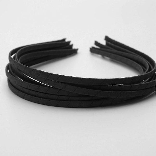 10 stk. Hårelastikker, sateng scrunchie pannebånd hårbånd elastisk chouchous hår Black