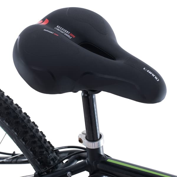 Bekväm cykelsadel, skumvaddering, LED-lampa, elastisk, bred, anatomisk