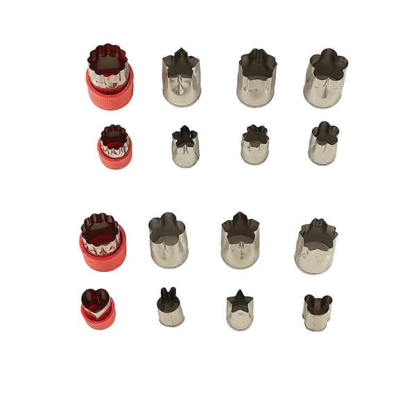 Grönsaksskärare formset minikakformset fruktkexstämpelform style1555