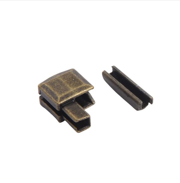 Antika bronsblixtlåsstopp, 10 set, metall, för väskor, bagage, kläder
