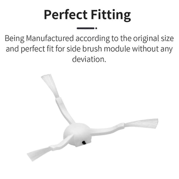 10 stk. tilbehørssett for Xiaomi Dreame Bot D10 Plus RLS3D L10Plus/Z10Pro Støvsuger Hovedsidebørste Fil
