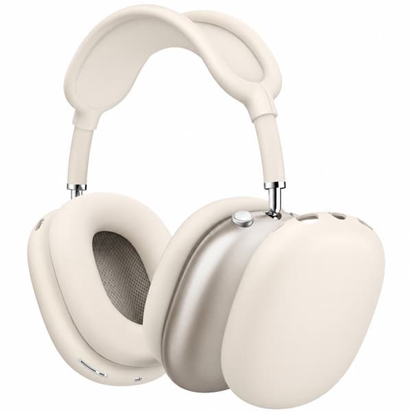 Silikoneetui til AirPods Max 2, 4-delt sæt, Starlight, Vaskbart, Ridsefast