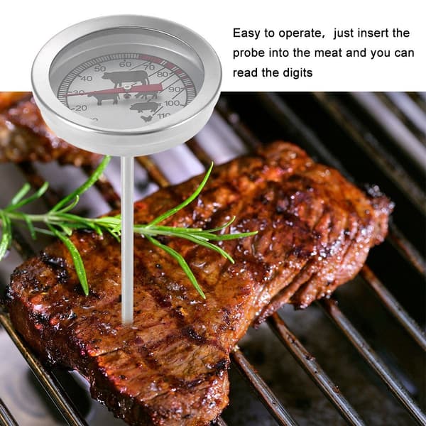 BBQ Kødtermometer i Rustfrit Stål, Køkken Madsonde, Grill