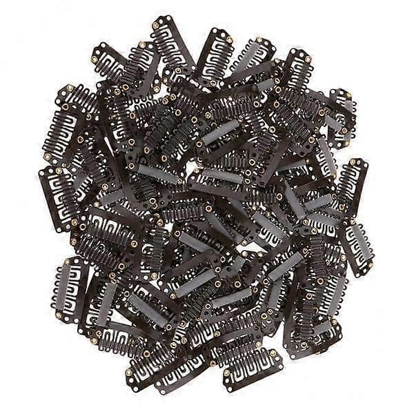 2x 100 st 28mm Metallklämmor för Peruk Hårförlängningar