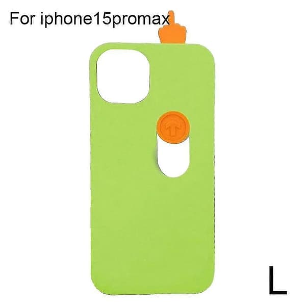Skjutbart fingertelefonfodral för 15 Green For iphone15promax