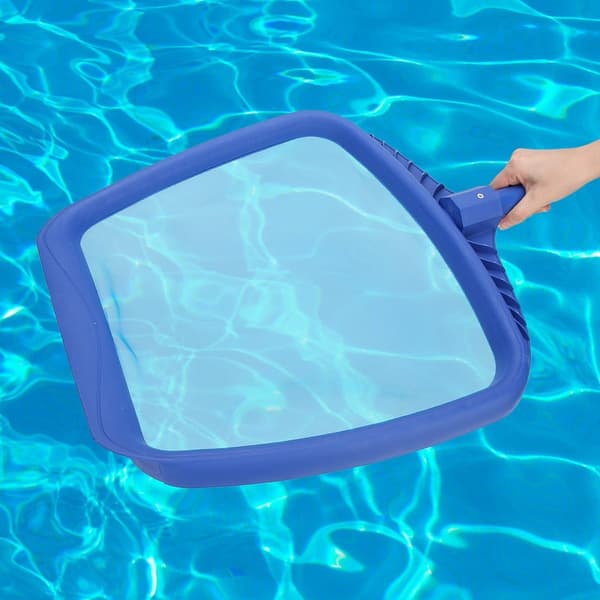 Robust plastikramme poolbladnet, swimmingpool rengøringsnet, pooltilbehør