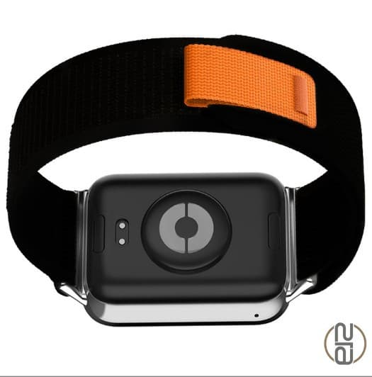 Nylon urrem til Redmi Watch 4, sort, åndbar, justerbar, 22 cm