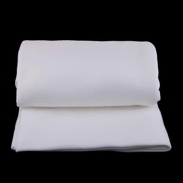 Polyester Anti Pill Solid Fleece Tyg Meter hantverk Material för Plyschleksak White