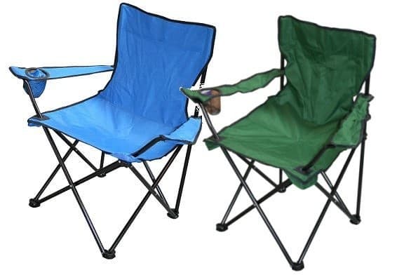 Campingstol 50x50x80 cm, 600D Polyester, Kraftig 100 kg, Bärbar Utomhus