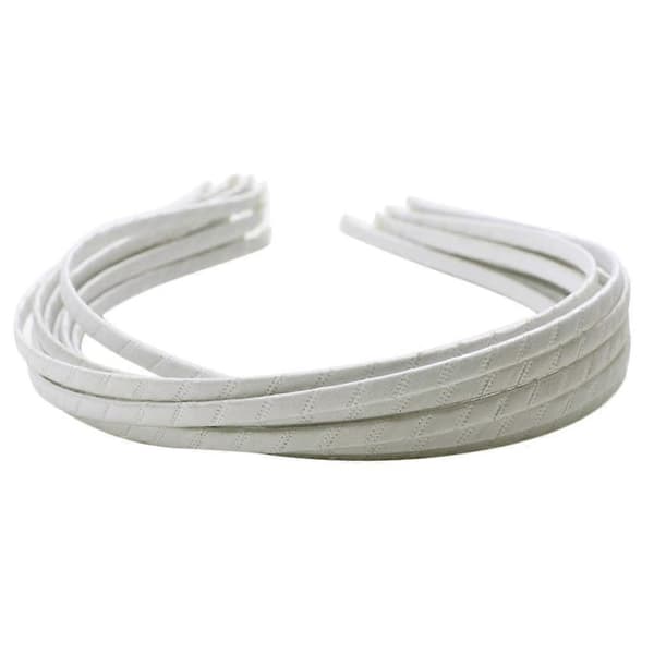 10 stk. Hårelastikker, sateng scrunchie pannebånd hårbånd elastisk chouchous hår Cream White