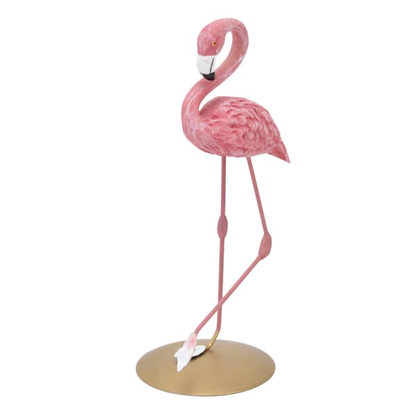 Rosa Flamingo Staty Prydnader, Harts Figur Heminredning för Vardagsrum Sovrum Arbetsrum