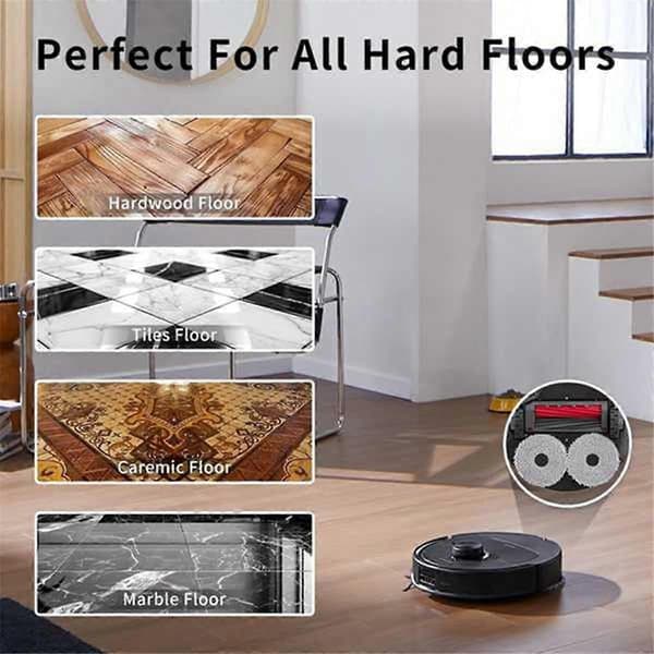 8-pack moppdynor för Roborock Qrevo S Qrevo Slim Qrevo Master robotdammsugare, moppdukbyte