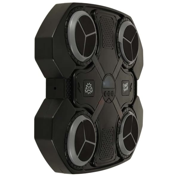 Boxningsväggmål med musik, 32x28 cm, Bluetooth, LED-lampor, slagplatta för hemmaträning